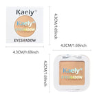 Kaely Pressed Single Eyeshadow Makeup, Light Nude Brown Matte Highly Pigmented Monochrome Eye Shadow Palette, Waterproof Neutral Powde Mini Eyeshadow, sombras para ojos, Lightweight Blendable, 13