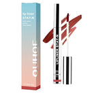 GECOMO Lip Liner Peel Off Lip Liner Tattoo, Peel Off Lip Stain, Long Lasting Lip Stain Peel Off Lip Liner Tattoo Highly Pigmented Lip Tint Stain - Wine Red