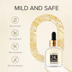 AKARY 24K Gold Eye Serum, Under-eye Firming Serum for Reduces Puffy Eyes, Dark Circles, Fine Lines, Under Eye Bags, Tightening, Hydrating Face Serum, Treatment for Skin Care with Nicotinamide and Vitamin E