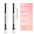 2Pcs Matte Liquid Lip Gloss Stain-Peel Off Lip Liner Tattoo, Long Lasting Peel Off Lip Stain,Waterproof & Transfer-Proof Lip Liner Peel Off Lip Gloss for All Skin Types (#02+#03)