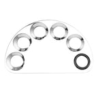 4 Pack Metal Makeup Palette, Makeup Mixing Palette with Spatula Makeup Palette Mixer Tray for Color Mixing and Makeup, Silver（2 Sizes）