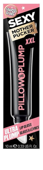 Soap & Glory Sexy Mother Pucker XXL Lip Gloss - Hydrating, Plumping Lip Gloss for Full, Volumized Lips - Lip Plumper Gloss + Chocolate Orange Scent with Vegan Formula in Clearvoyant (10ml)