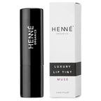 Henné Organics Luxury Lip Tint - Moisturizing, Sheer Natural Color - Muse (Berry Mauve)