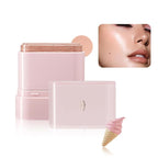 Multi-Purpose Makeup Hydrating Cream Blush Stick, Beauty Solid Moisturizer Stick For Cheek & Eyes & Lips，Waterproof Natural Moisture Smooth Blendable Matte Finish Face Blush Makeup (#03 Lce Cream)