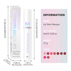 Matte Lip Gloss Peel Off Masque - Peel Off Lip Stain Tattoo, Chestnut Brown Peel Off Lip Tint，Long Lasting Waterproof Transfer-proof Lip Mask Lip Stain Peel Off Lip Gloss,Stay Lip Makeup 04#