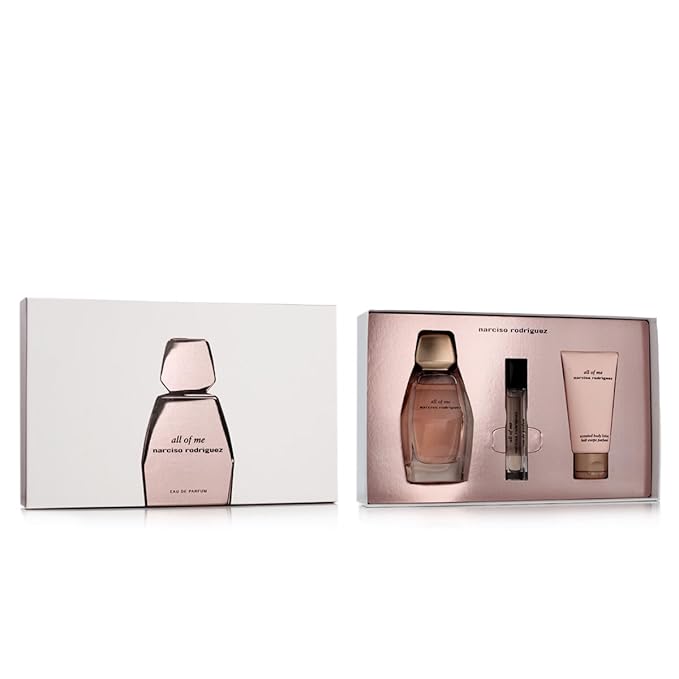 Narciso Rodriguez All Of Me Gift Set (EDP 3 Fl. Oz + Body Lotion 1.6 Fl.Oz + EDP mini 0.33 Fl. Oz)