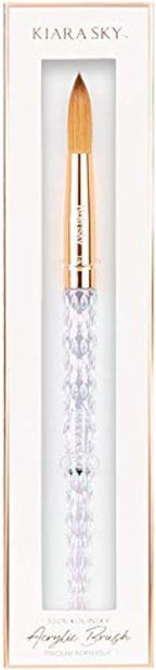 Kiara Sky Crystal Acrylic Kolinsky Nail Brush (Clear, #14)
