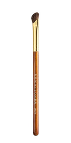 Desert Oak Series Nose Contour Brush - Angled Pony Hair Bristles for Seamless Sculpting, Dual-Use with Cream/Powder, Ebana Handle & Brass Ferrule (CM 179)