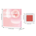 Blush for Cheeks Professional Makeup Palette, Comes with 4 Separate Powder Palette,Blendable and Fade-Resistant for Eyes,Lips & Cheeks Long-Wear Matte Finish,Color-Coral Nude Pink Red Comes with Brush
