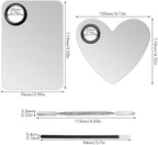 Makeup Palette Lipstick Applicator with Spatula Lip Gloss Brush Makeup Tool Set Suitable for Lipstick, Foundation and Other Cosmetic Color Mixing(Makeup Palette Set)