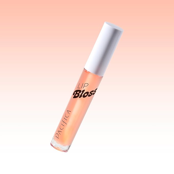 Pacifica Plumping Lip Gloss – Jasmine Kiss Flavored Lavender-Pink Tint Hydrating Lip Oil Balm, No-Tingle Volumizing Gloss with Shea Butter & Jojoba, High Shine Color, Vegan & Cruelty-Free 0.14oz