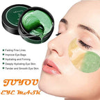 60Pcs Gel Crystal Collagen Eye Pads, Under Eye Mask for Moisturizing,Fine Lines, Dark Circles& Puffy Eyes Under Eye Patches (Green(Canned)