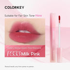 COLORKEY Soft Matte Water Tint | Matte Finishs | Long-Lasting | Moist Fit Without Stickiness | Moisturized | Waterproof (P333 Milk Pink)