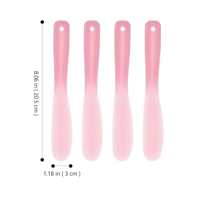 Facial Cream Spatula 10Pcs Mini Cosmetic Spatulas, Silicone