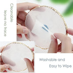 Resin Nail Art Palette, Nail Art Painting Mixed Color Palette Gold Edge Nail Gel Color Makeup Display Board (Pink+White)