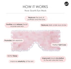 [glowiest] Rose Quartz Eye Mask: 100% Real Stone Eye Mask to improve Fine Lines, Puffiness and Irritation | For Hot & Cold Anti-Aging Therapy