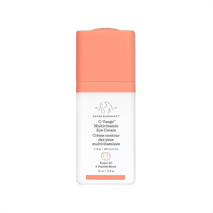 Drunk Elephant C-Tango Eye Cream with Vitamin C, Brightening & Restorative Under Eye Moisturizer (15mL/0.5 Fl Oz)