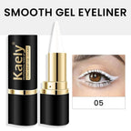 Kaely White Gel Eyeliner Pencil,Waterproof Smudge Proof Eye Liner Pen,Cat Eye Goth Halloween Makeup,Eye Black Face Paint Lipstick Crayon,Color Colorful Eyeliner Eyeshadow Stick,05