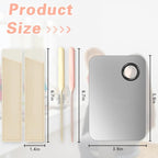 5PCS Makeup Mixing Palette, Stainless Steel Cosmetic Makeup