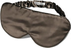Branche Beauty Silk Eye Mask Pour Homme - Stylish 100% 6A Silk 22 Momme Sleep Mask, Eye Cover, Shade Blindfold Sleeping Mask for Luxury Sleep for Men Gifts for Him (Driftwood)