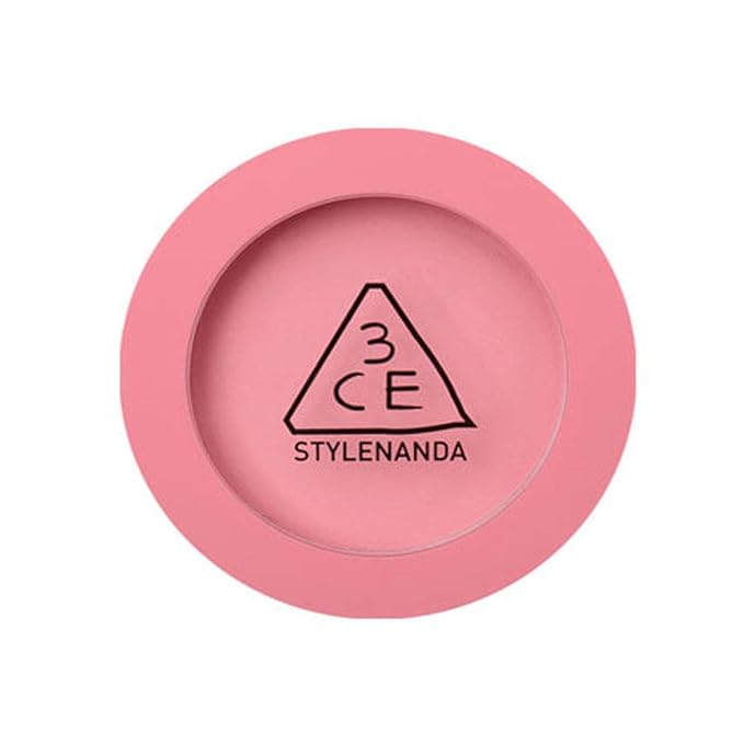 3CE Style Nanda Face Blush, Matte, Pink, Palette, 5g, 0.17oz (DELECTABLE)