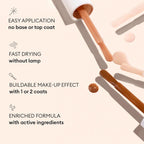 Manucurist Active Smooth 01 Nail Concealer Polish & Care - 2 in 1 Nude Nail Polish : Nail Strengthener and Growth - No Lamp - Nail Concealer - Ridge Filler for Nails - Beige Finish