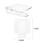 2PCS Clear Acrylic Professional Makeup Palette Handheld Cosmetic