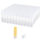 100 Pcs 5.5ml Bulk Empty Lip Balm Tubes Refillable Plastic Lip Gloss Container Travel Lipstick Tubes Chapstick Tubes Holder For DIY Homemade Lip Balm (clear)