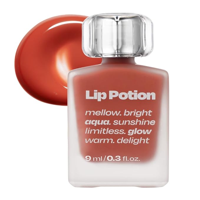 Lip Potion Aqua Glow No.1 Lemon Balm | Hydrating, Non-Sticky Gloss with Sheer Radiance | 0.3 Oz