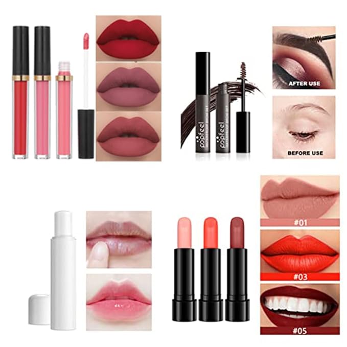 All in One Makeup Kit Makeup Kit for Women Full Kit Multipurpose Makeup Kit-Makeup Brush Set,Eyeshadow Palette,Lip Gloss Set, Makeup Bag,Eyebrow Pencil,Mascara and Face Makeup