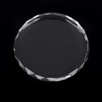 Nail Art Palette, Lipstick Palette, Transparent Glass Nail Art Palette Paint Drawing Color Pigment Dish Manicure DIY Tool(Round Glass)