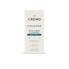Cremo Cologne for Men - Blue Cedar & Cypress Mens Cologne Spray- A Woodsy Scent with Notes of Lemon Leaf, Cypress and Cedar, Fragrances For Men, 3.4 Fl Oz