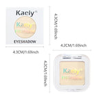 Kaely Pressed Single Eyeshadow Makeup, Vanilla Nude Beige Matte Highly Pigmented Monochrome Eye Shadow Palette, Waterproof Neutral Powde Mini Eyeshadow, sombras para ojos, Lightweight Blendable, 17