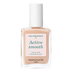 Manucurist Active Smooth 01 Nail Concealer Polish & Care - 2 in 1 Nude Nail Polish : Nail Strengthener and Growth - No Lamp - Nail Concealer - Ridge Filler for Nails - Beige Finish