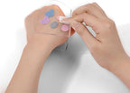 3Pcs Clear Handheld Acrylic Palette Heart Shaped Acrylic