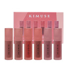 KIMUSE Water Gel Lip Tint 6 Colors Set, Highly Pigmented Long Lasting Moisturizing Glossy Lip Stains, Hydrate Lightweight Lip Gloss Makeup