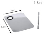 Stainless Steel Professional Beauty Palette,Large Square and Half