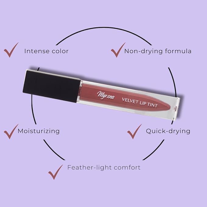 Light Pink Velvet Mousse Liquid Lipstick | High-Pigmented Non-Sticky Non-Drying | Noa