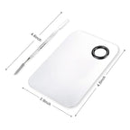 Makeup Mixing Palette, Upgrad Stainless Steel Metal Mixing Tray with Spatula Artist Tool for Mixing Foundation Nail-Art