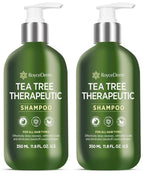 Roycederm Tea Tree Antifungal Shampoo: Folliculitis Shampoo for Dry Scalp, Dandruff, and Itchy Scalp - Medicated Clarifying shampoo with Tea Tree Oil, Paraben & Sulfate Free - 2 Pack