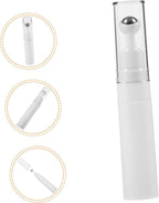 balacoo Creami Buttercream Essential Oil Eye Creams Refillable Cream Bottle Empty Roller Ball Applicator Eye Cream Applicator White Portable Acrylic Dispensing Bottle Travel