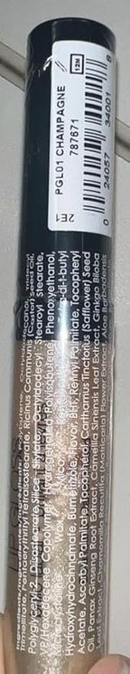 Palladio Lip Gloss, Non-Sticky Lip Gloss, Contains Vitamin E and Aloe, Offers Intense Color and Moisturization, Minimizes Lip Wrinkles, Softens Lips with Beautiful Shiny Finish, Champagne