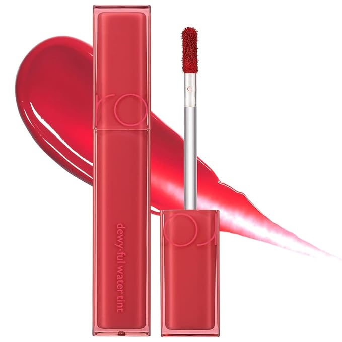 rom&nd DEWY·FUL WATER TINT 07 CHERRY WAY|Glossy|high pigment|moisturizing|non-sticky|Hydrated lips|colorful shades|High Shine|0.18oz