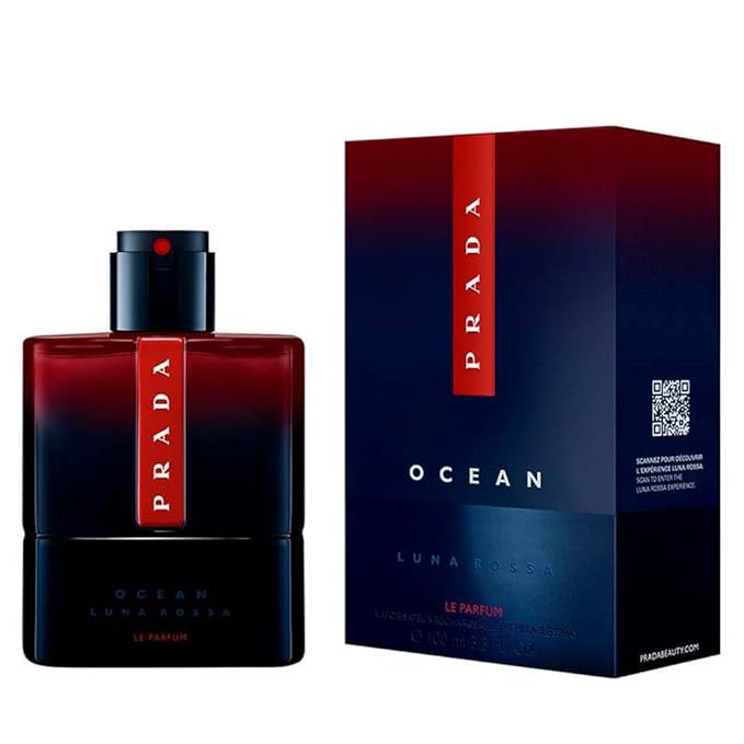 Prada Luna Rossa Ocean Le Parfum Refillable Spray for Men, 1.6 Ounce