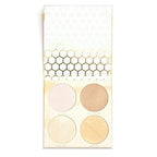 Beauty Bakerie Milk & Honey Highlighter Makeup Palette, Shimmer Highlighter for a Natural Glow, 4 Shades