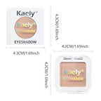Buildable Matte Eyeshadow Makeup Palette Single - Nude Pink Shades | Creamy Pressed Powder for Easy Blending | Mini Travel Palette for Women | Everyday Natural Eye Makeup