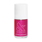 Olive & June Long Lasting Nail Polish | Plump Gel-Like Finish No Lamp Needed | Lasts up to 10 days | Salon-Quality at Home | 15-Free, Vegan Cruelty-Free Chip-Resistant | Lily Blooms Shimmering Magenta