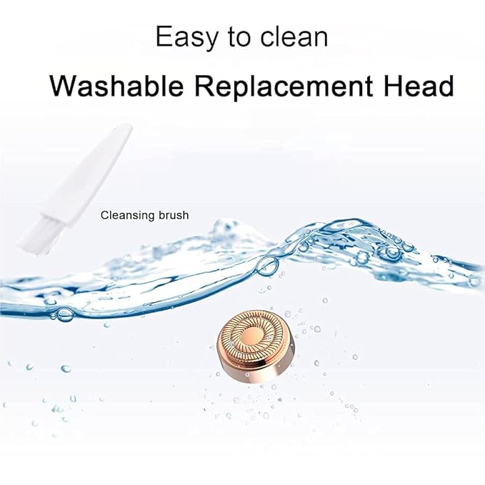 Facial Hair Remover Replacement Heads: Compatible with Finishing Touch Flawless Facial Hair Removal Tool for Women As Seen On TV 18K Gold-Plated Rose Gold (Generation 2 2pack)