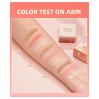 Contour and Highlight Blush Makeup Palette, Cream Bronzer,