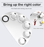 AKOAK Stainless Steel Beauty Palette, with Spatula Tool,